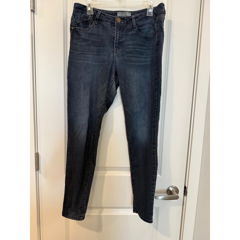 Wit & Wisdom Ab-solution Skinny Jeans Women 10 Dark Wash High Rise Denim Indigo